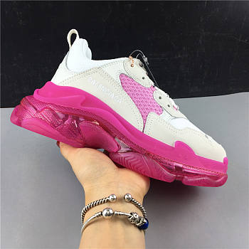 Blncig Triple S White/Pink