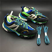 Blncig Track Trainers Green White Blue - 3