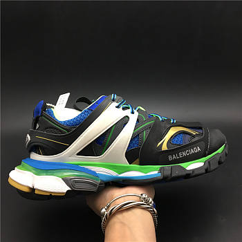 Blncig Track Trainers Green White Blue