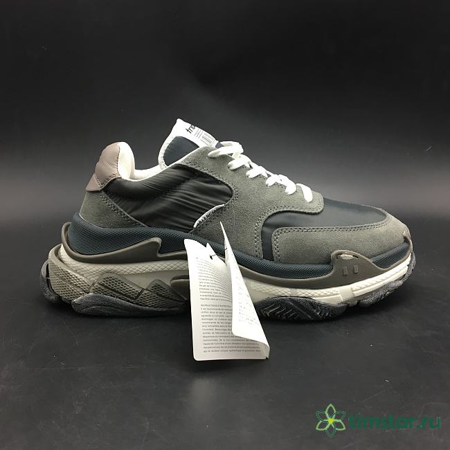 Blncig Triple S Retro Black and Gray 514006-W09S1-1058 - 1