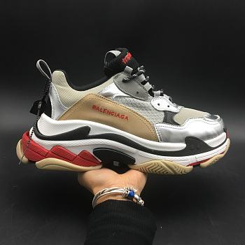 Blncig Triple S Silver Red 490672 W09O3-1081