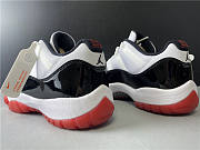 Air Jordan 11 Low bBack and White Red - 6