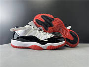 Air Jordan 11 Low bBack and White Red - 5