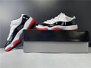 Air Jordan 11 Low bBack and White Red - 4