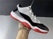 Air Jordan 11 Low bBack and White Red - 1