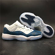 Air Jordan 11 Low Navy Blue Snakeskin white and blue CD6846-102 - 2