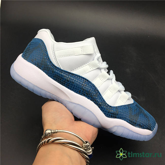 Air Jordan 11 Low Navy Blue Snakeskin white and blue CD6846-102 - 1