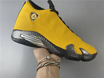 Air Jordan 14 Ferrari yellow and black