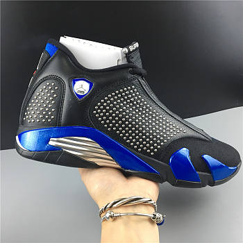 Air Jordan 14 Retro X Supreme 'Black Varsity Royal' BV7630-004