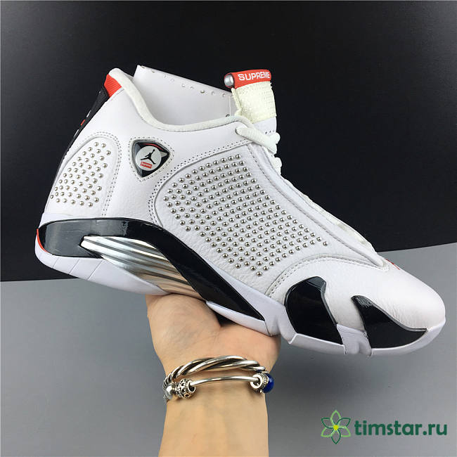 Air Jordan 14 Retro Supreme White BV7630-106 - 1