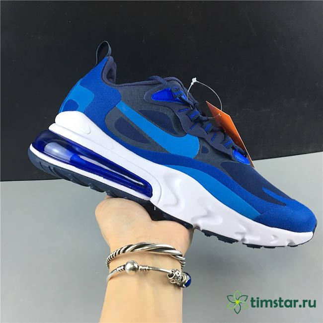 Nike Air Max 270 React Triple Blue - 1