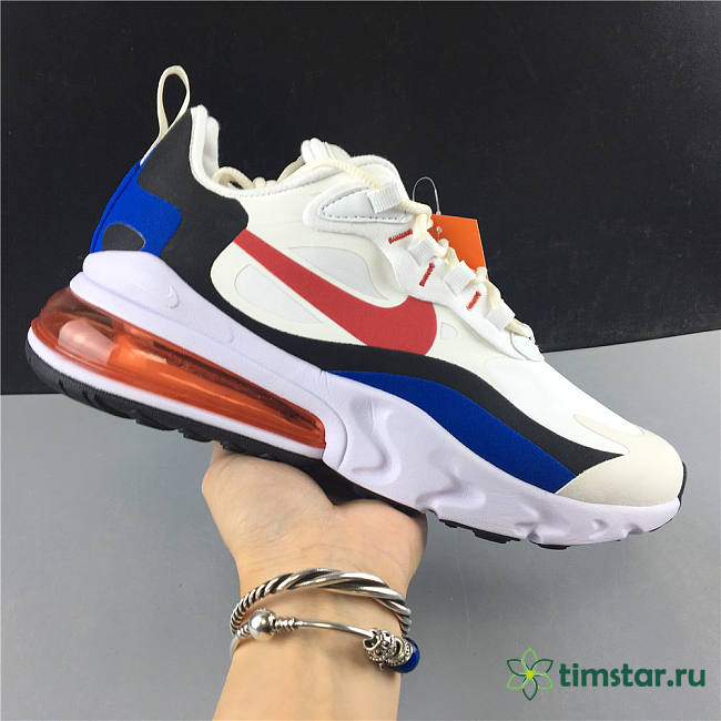 Nike Air Max 270 React White BLue Red - 1