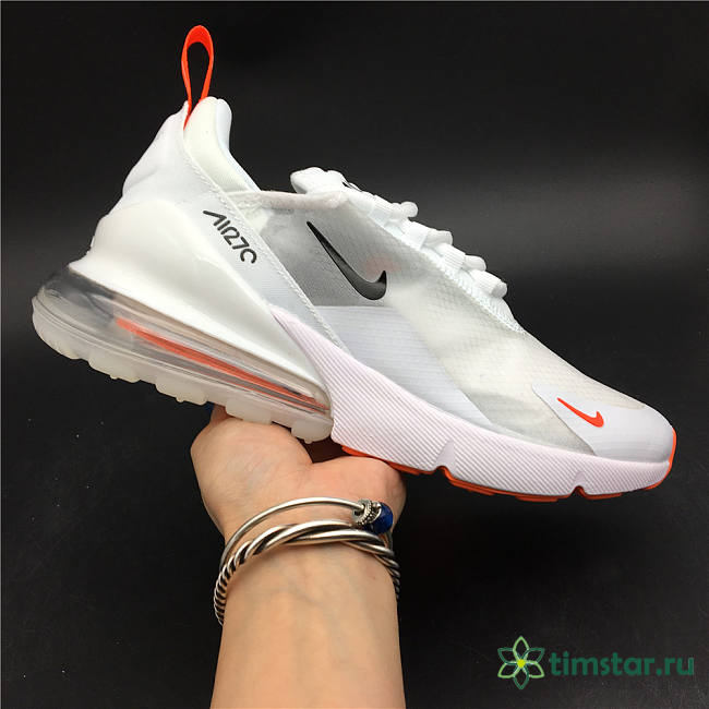 Nike Air Max 270 Summer White/Total Orange AQ8050-103  - 1