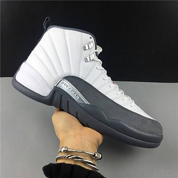 Air Jordan 12 white gray silver 153265-160