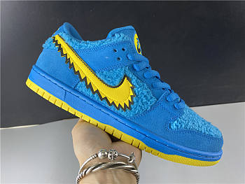 Nike Grateful Dead x Nike SB Dunk Low Bear Blue Yellow (2020) CJ5378-400