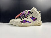 Air Jordan 6 Quai 54 Beige Purple Plaid CZ4152-101 - 6