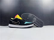 Air Jordan 1 Low Black Aurora Green Laser Orange CK3022-013  - 6