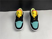 Air Jordan 1 Low Black Aurora Green Laser Orange CK3022-013  - 5