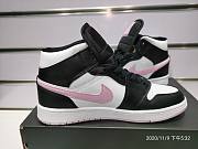 Air Jordan 1 Mid White Black Light Arctic Pink 555112-103  - 4