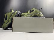 Blncig Triple S Open Sneaker Army Green 536737 W2FW1 1978 - 6