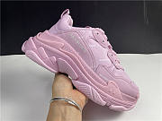 Blncig Triple S Sneaker  Allover Logo Pink 524039 W2FA1 5090 - 5