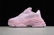 Blncig Triple S Sneaker  Allover Logo Pink 524039 W2FA1 5090 - 1