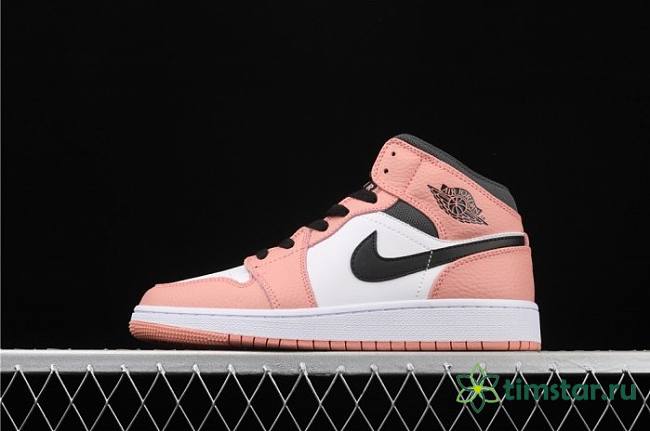 Air Jordan 1 Mid Pink Quartz 555112 603 - 1