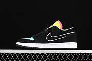 Air Jordan 1 Low Black Aurora Green Laser Orange CK3022-013  - 1