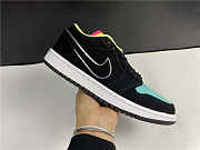 Air Jordan 1 Low Black Aurora Green Laser Orange CK3022-013  - 2