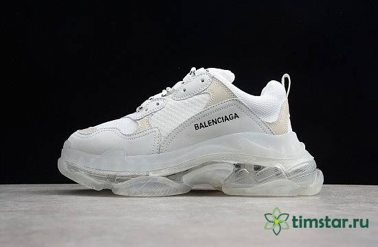 Blncig Triple S Trainer Clear Sole White - 1