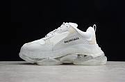 Blncig Triple S Trainer Clear Sole White - 1