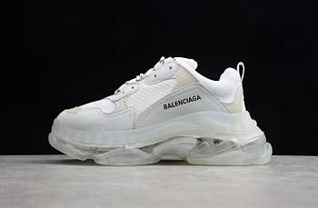 Blncig Triple S Trainer Clear Sole White