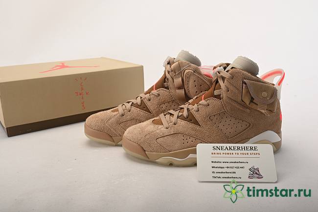 Air Jordan 6 Retro Travis Scott British Khaki  DH0690-200 - 1