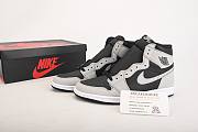 Air Jordan 1 Retro High Black White Light Smoke Grey 555088-035 - 1