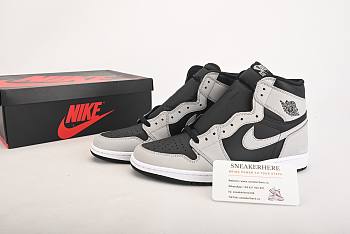 Air Jordan 1 Retro High Black White Light Smoke Grey 555088-035