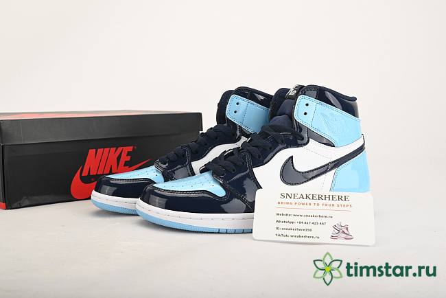 Air Jordan 1 Retro High UNC Patent CD0461-401 - 1