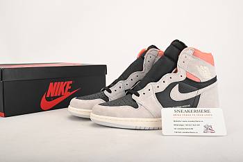 Air Jordan 1 Retro High Neutral Grey Hyper Crimson 555088-018 