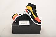 Air Jordan 1 Mid Black Amarillo Orange 852542-087 - 6