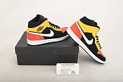 Air Jordan 1 Mid Black Amarillo Orange 852542-087 - 3