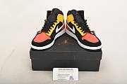 Air Jordan 1 Mid Black Amarillo Orange 852542-087 - 2