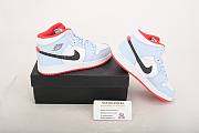 Air Jordan 1 Mid Half Blue Polka Dot Swoosh  555112-400 - 4