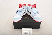 Air Jordan 1 Mid Half Blue Polka Dot Swoosh  555112-400 - 5