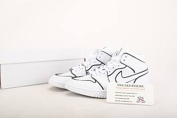 Air Jordan 1 Mid Iridescent Reflective White CK6587-100