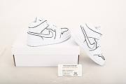 Air Jordan 1 Mid Iridescent Reflective White CK6587-100 - 4