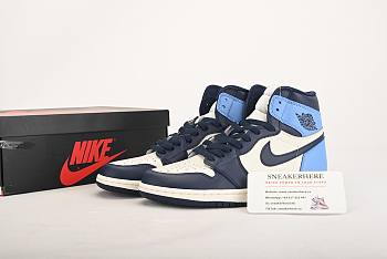 Air Jordan 1 Retro High Obsidian UNC 555088-140