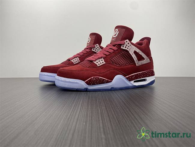 Air Jordan 4 Retro Oklahoma Sooners PE AJ4-904282  - 1