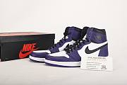 Air Jordan 1 Retro High Court Purple White 555088-500 - 1