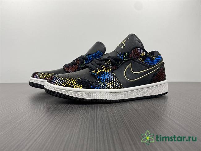 Air Jordan 1 Low Multicolor Snakeskin (W) (2020) CW5580-001 - 1