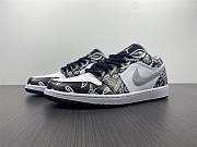 Air Jordan 1 Low White Black Gray 553558-040 - 1