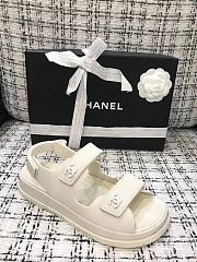 Channe1 Sandal White 002 - 5